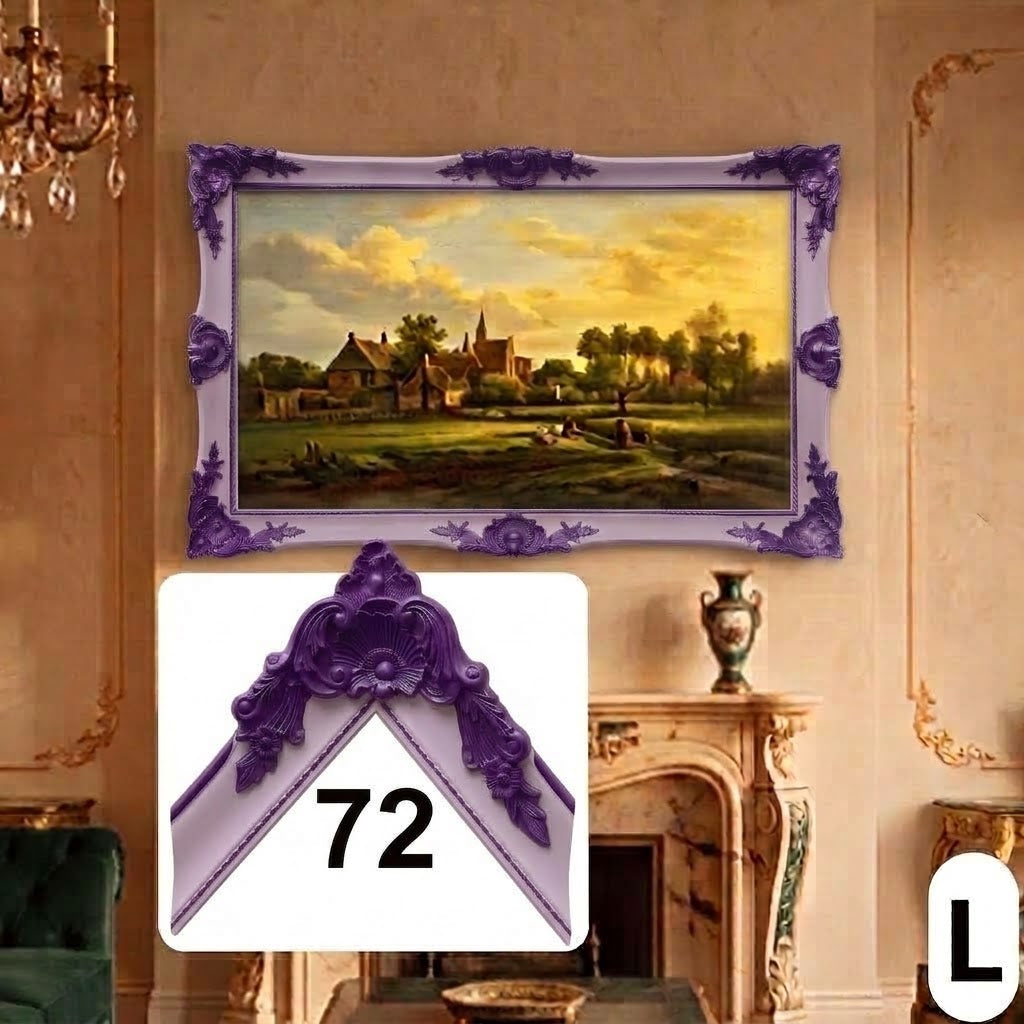 Traditional Ornamental TV Frame Cover – Custom Sizes & Colors for Any TV Brand