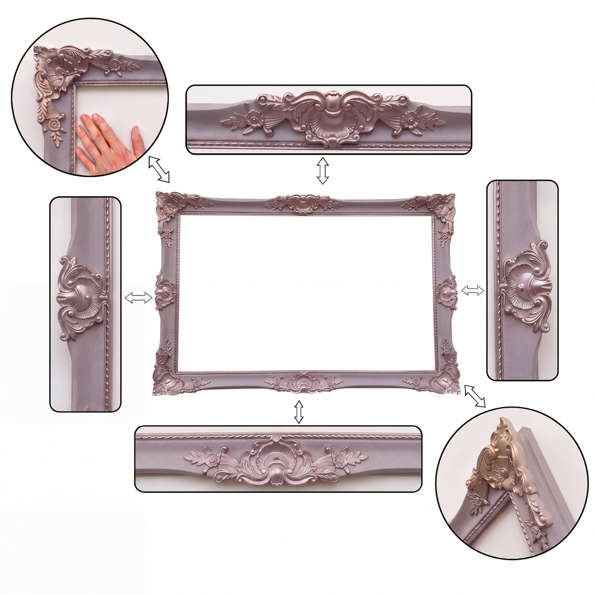 Royal Elegance: Upgrade Your Home with the Lavender Grey Classic TV Frame