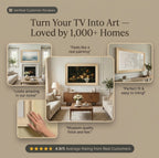 Frame tv frame | Light Oak TV Frame | Custom Size TV Frame | Modern Wall Art TV Decor | U4506NV