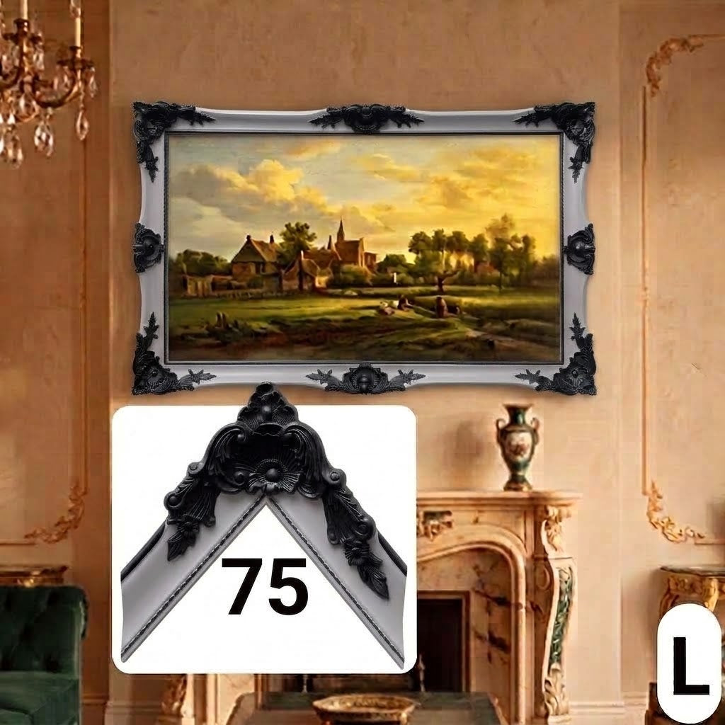 Traditional Ornamental TV Frame Cover – Custom Sizes & Colors for Any TV Brand