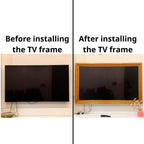 Rustic Gold Bezel TV Frame, Customizable TV Frame, Compatible with all TV Brand, Decorative Frame, Handmade Tv frame U2215NV
