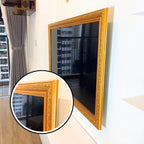 Rustic Gold Bezel TV Frame, Customizable TV Frame, Compatible with all TV Brand, Decorative Frame, Handmade Tv frame U2215NV