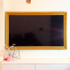 Rustic Gold Bezel TV Frame, Customizable TV Frame, Compatible with all TV Brand, Decorative Frame, Handmade Tv frame U2215NV