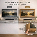 Frame tv frame | Custom Size TV Frame | Modern Wall Art TV Decor | U4506NV