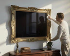 Antique Style Living Room Decor |Ornate Gold TV Frame U88881NV