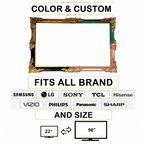 Antique Copper-Tone Brown TV Frame