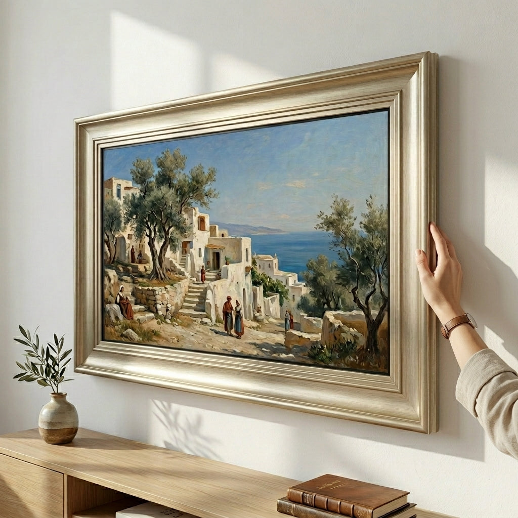 Antique Gold Baroque TV Frame, Luxury European Style Samsung Art, Polystyrene Plastic U5350NV