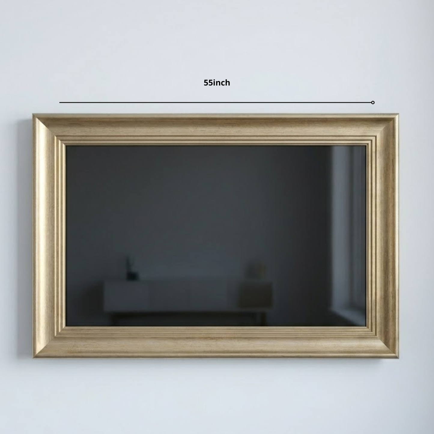 Antique Gold Baroque TV Frame, Luxury European Style Samsung Art, Polystyrene Plastic U5350NV