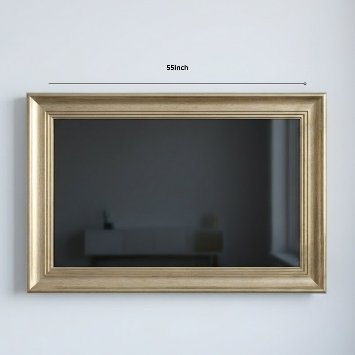 Antique Gold Baroque TV Frame, Luxury European Style Samsung Art, Polystyrene Plastic U5350NV