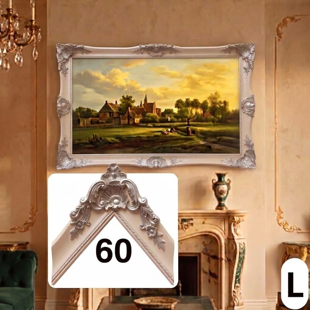 Antique Style TV Frame, Custom Ornate Bezel for Any TV, Handmade in Multiple Colors