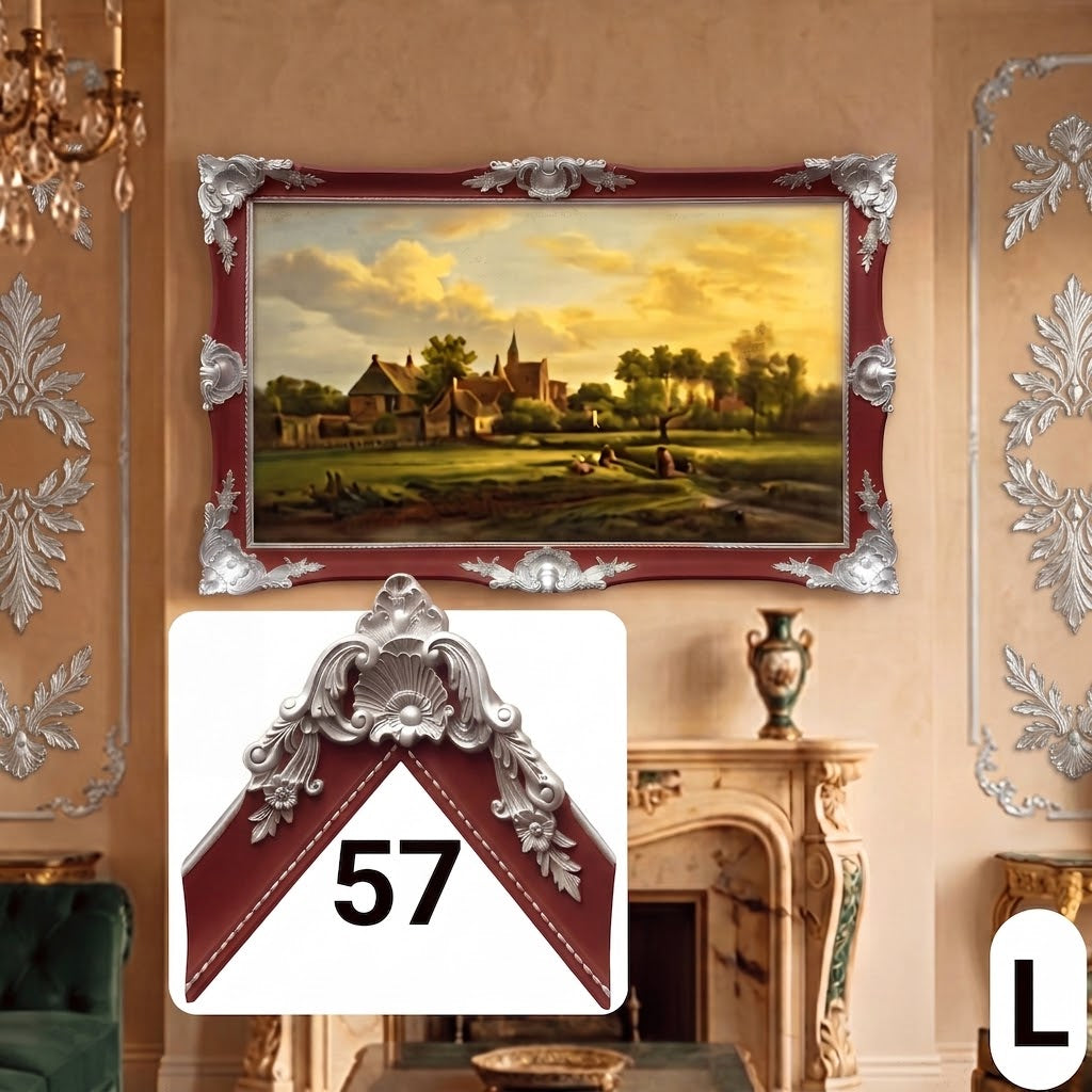 Antique Style TV Frame, Custom Ornate Bezel for Any TV, Handmade in Multiple Colors