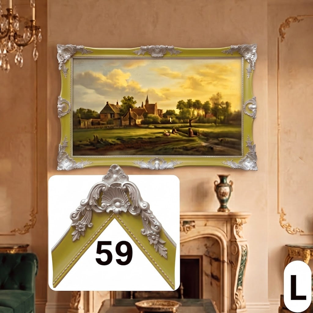 Antique Style TV Frame, Custom Ornate Bezel for Any TV, Handmade in Multiple Colors