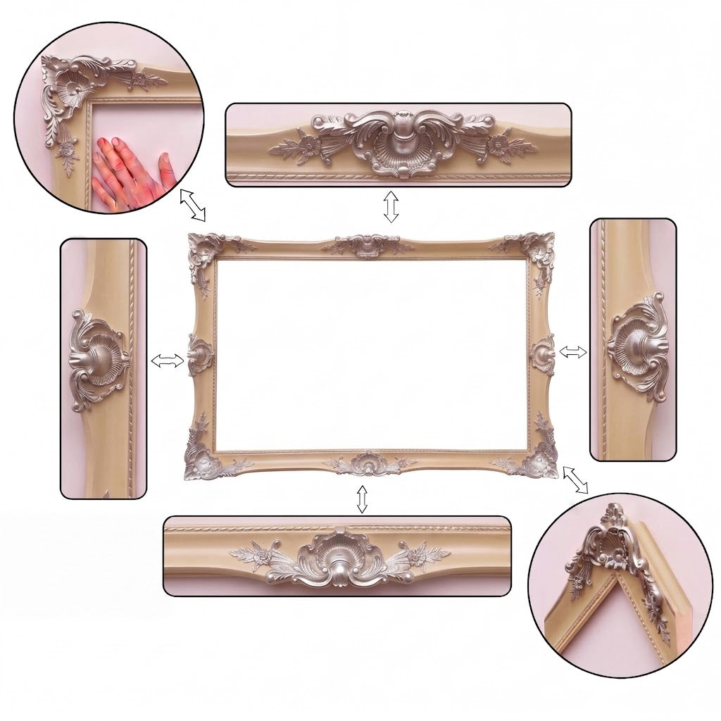 Elegant Ornate TV Frame, Custom Color & Size, Classic Decorative TV Bezel