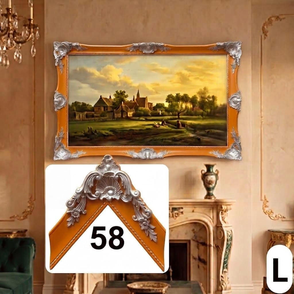 Antique Style TV Frame, Custom Ornate Bezel for Any TV, Handmade in Multiple Colors