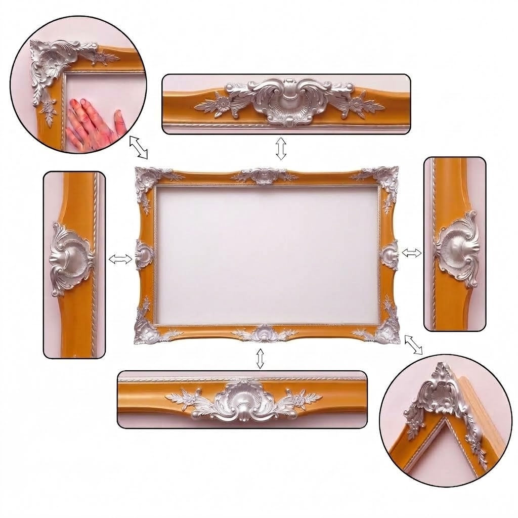 Decorative Classic TV Frame, Custom Size & Color, Elegant Ornate TV Bezel