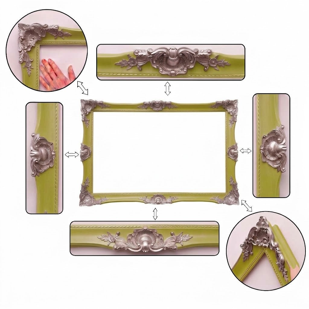 Antique Style TV Frame, Custom Ornate Bezel for Any TV, Handmade in Multiple Colors