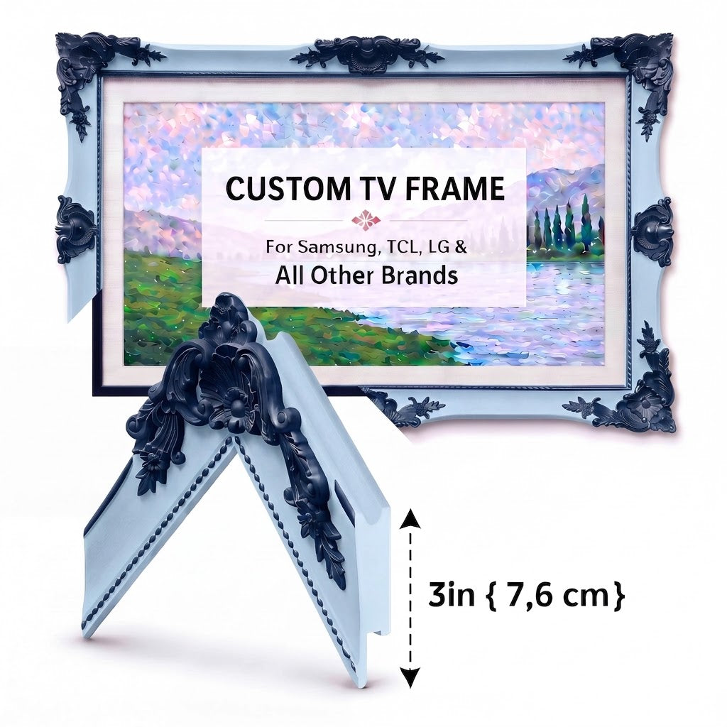 Custom Ornate TV Frame for All Major TV Brands – Classic Decorative Design